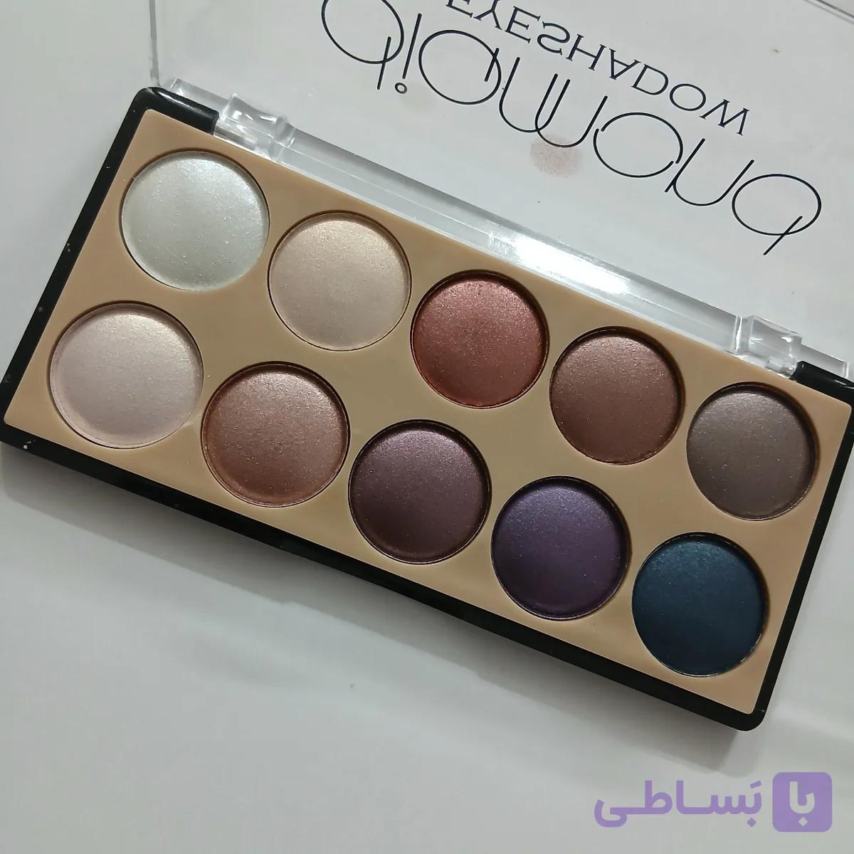 پالت سایه ده رنگ لورا بیوتی سری دیاموند کد 1-D3069