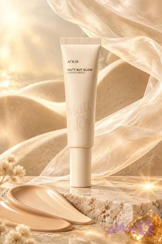 ضدآفتاب رنگی آنوا مدل Matt But Glow Cover Beige SPF50+ PA++++