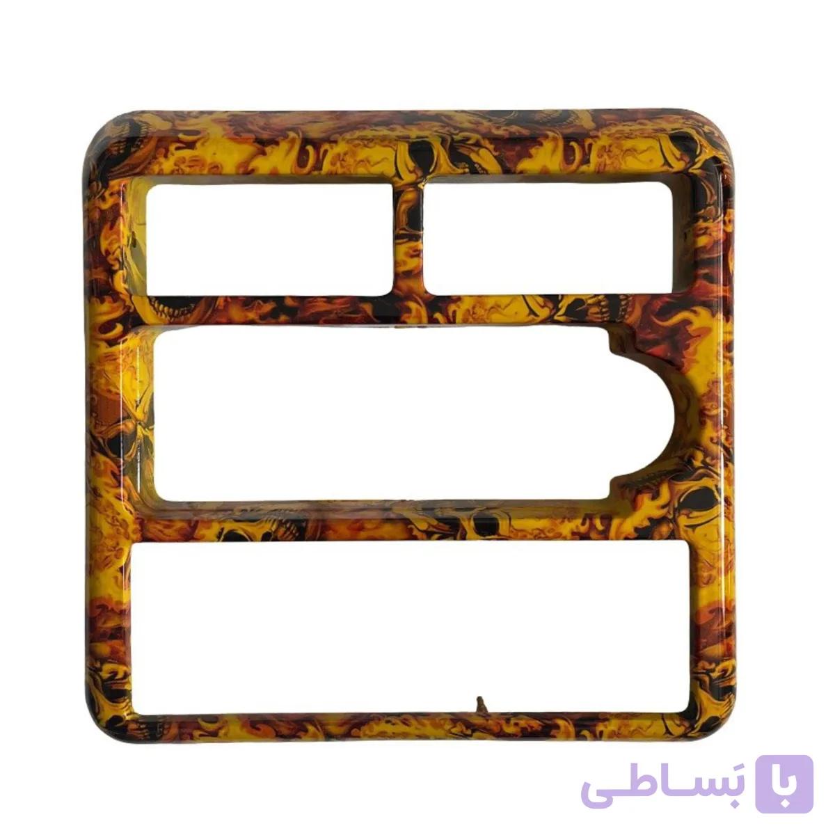 قاب پنل ضبط و دریچه کولر طرح هیدروگرافی 09 مناسب برای پراید صبا — تصویر 1
