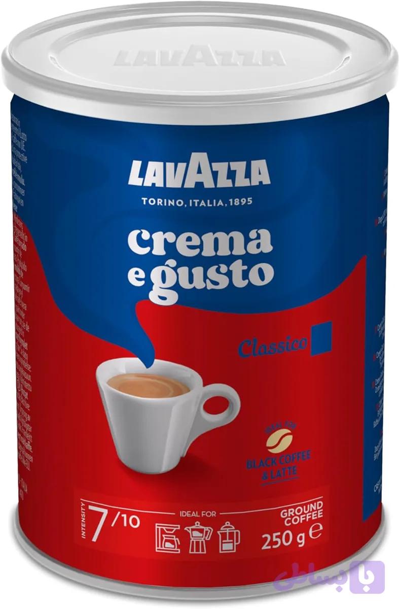 قهوه آسیاب‌شده لاواتزا مدل Crema e Gusto Classico وزن ۲۵۰ گرم
