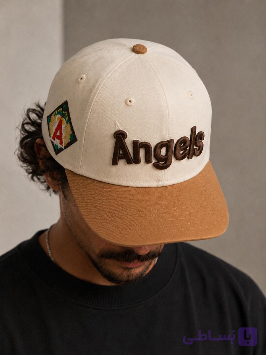 کلاه کپ Angels کرم و عسلی مدل 59FIFTY