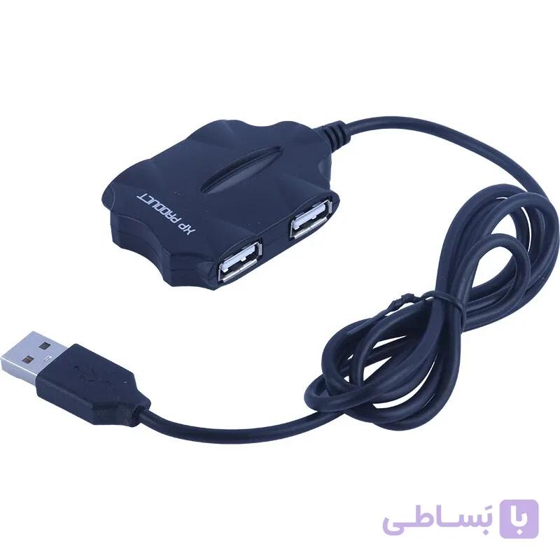 هاب ۴ پورت USB 2.0 ایکس پی پروداکت مدل XP-H801U با کابل ۱ متری