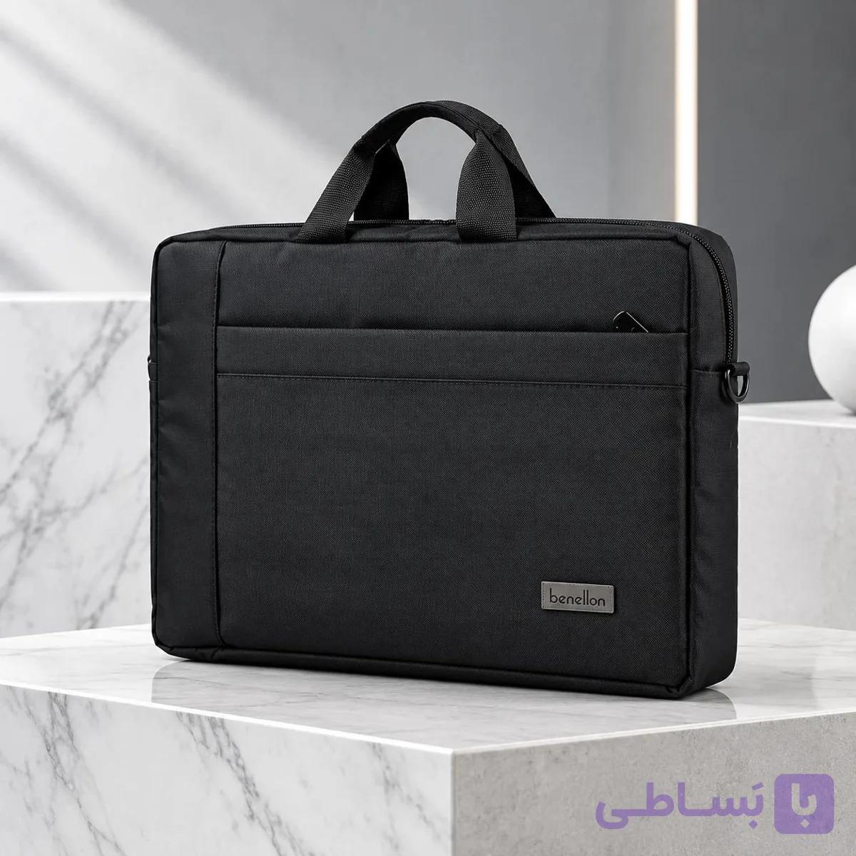 کیف لپ‌تاپ بنتون (Benetton) – مدل ضد ضربه و کژوال (مناسب تا سایز 15.6)
