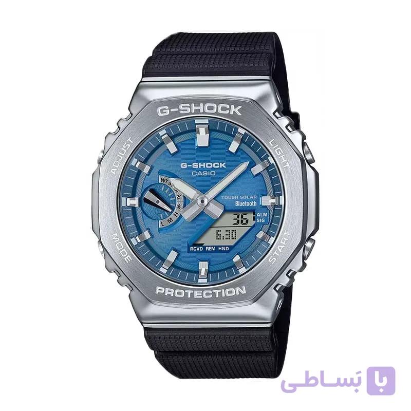 ساعت مچی عقربه‌ای-دیجیتال جی‌شاک کاسیو مدل GBM-2100A-2B (سری Tough Solar &amp; Bluetooth) — تصویر 1