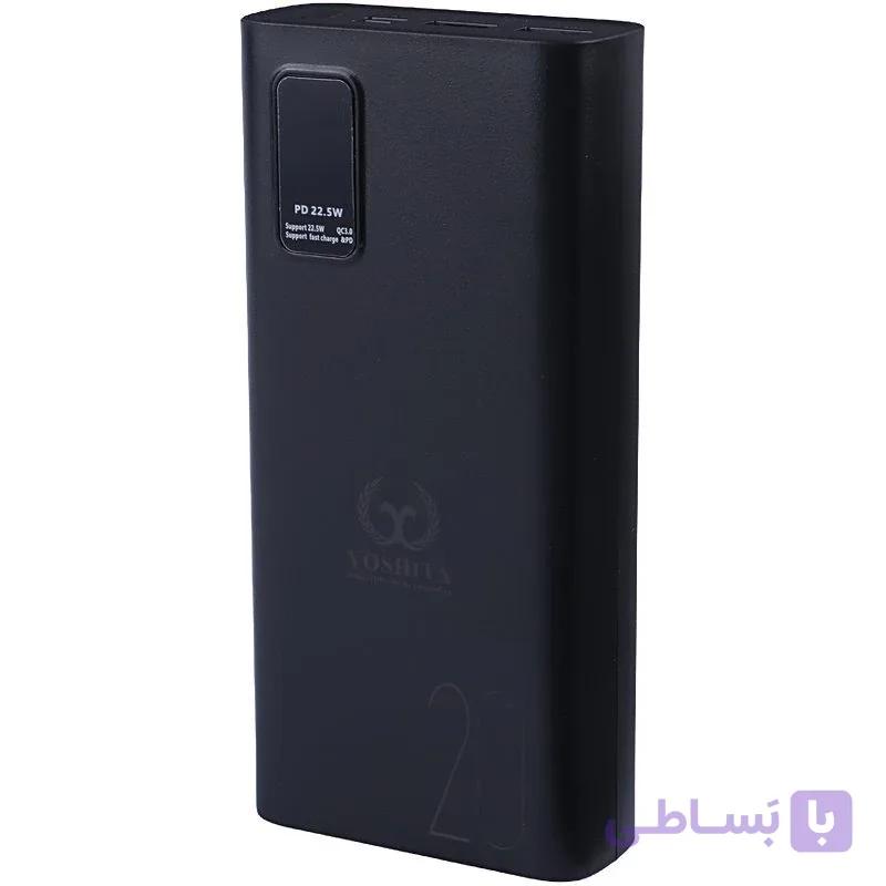 پاور بانک 20000 میلی‌آمپر یوشیتا مدل YP-011 با توان PD 22.5W — تصویر 1