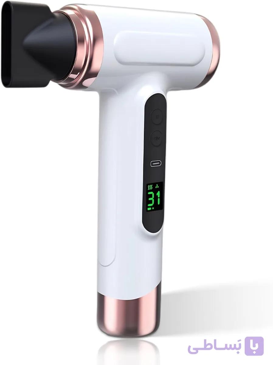 سشوار بی‌سیم یونیر Yunir مدل 15000mAh | شارژی USB-C، 200 وات — تصویر 1