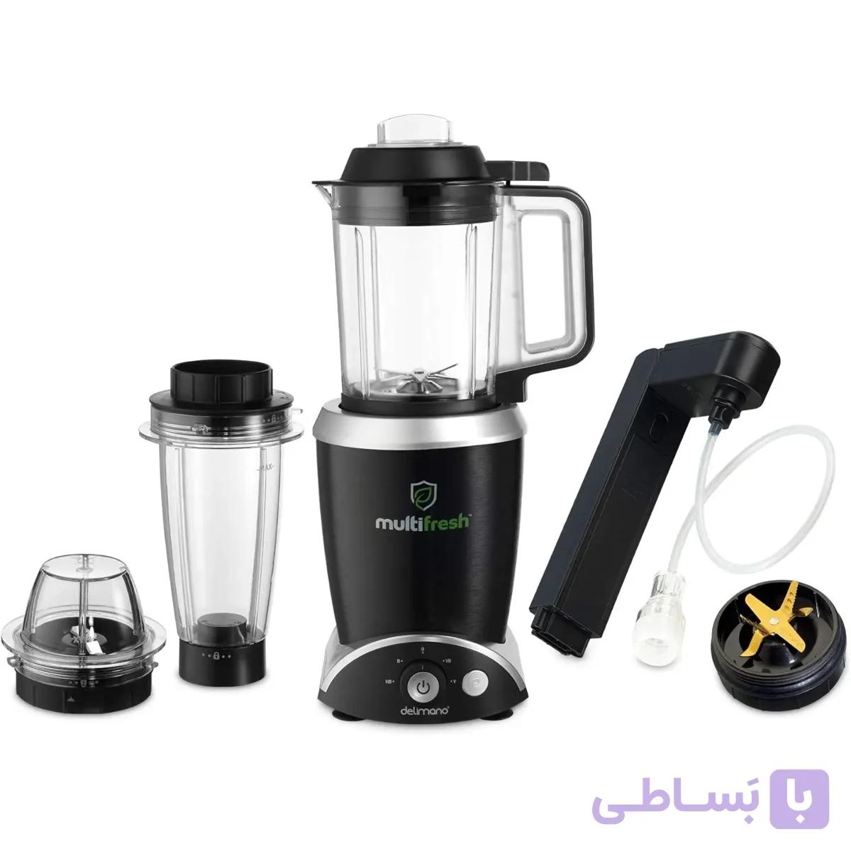 مخلوط‌کن چندکاره دلیمـانو مدل MultiFresh | توان ۸۰۰ وات و عملکرد خلأ — تصویر 1