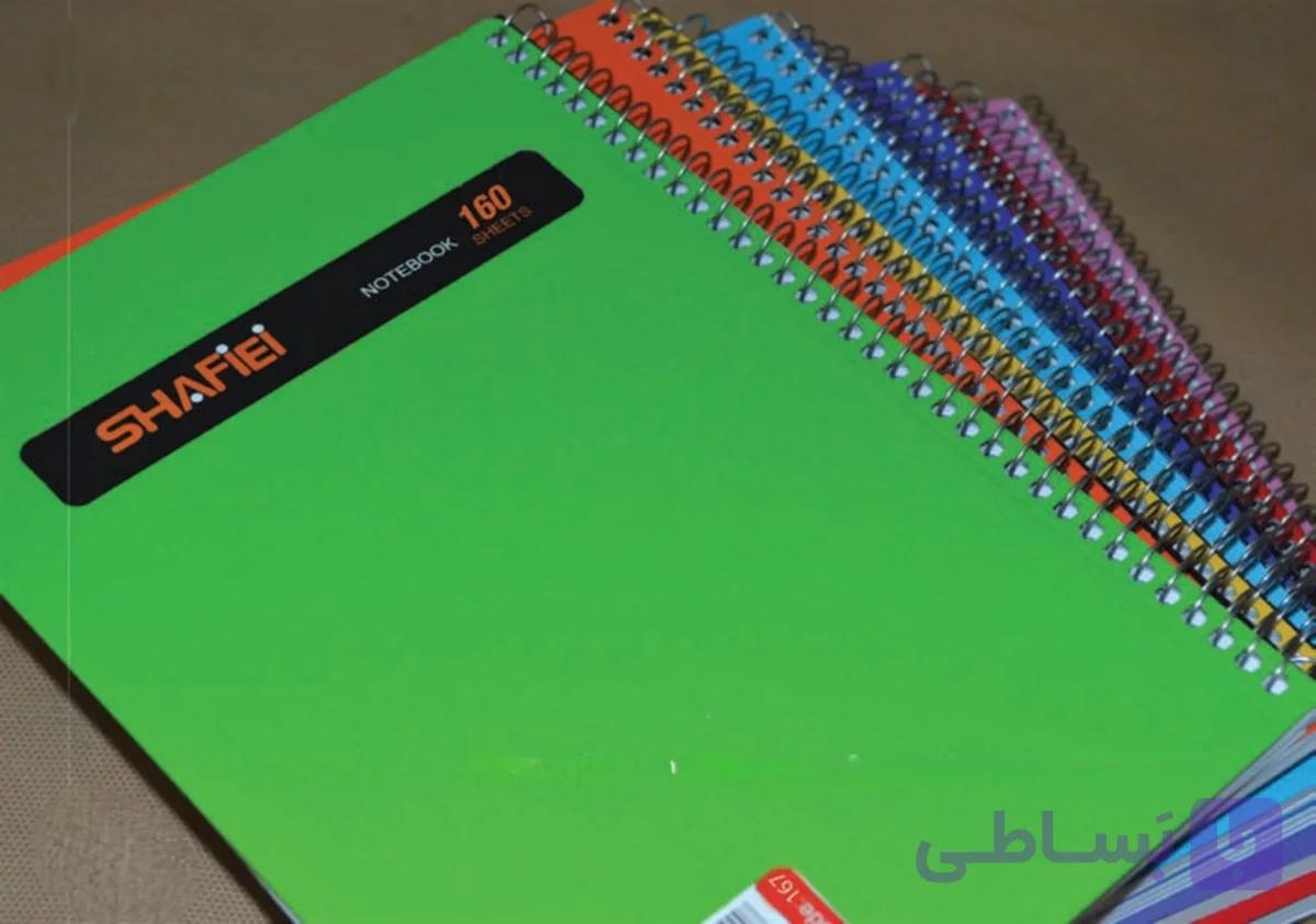 دفتر یادداشت 1/16 طلقی 160 برگ