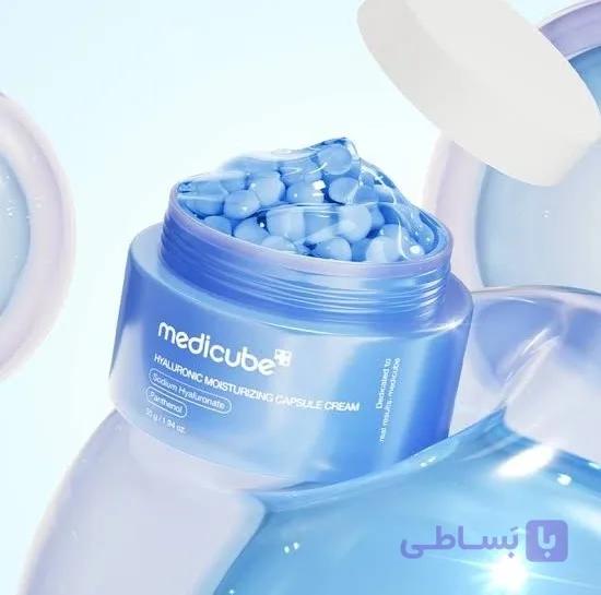 کرم کپسولی هیالورونیک مدی کیوب حجم ۵۵ گرم اصل — تصویر 1