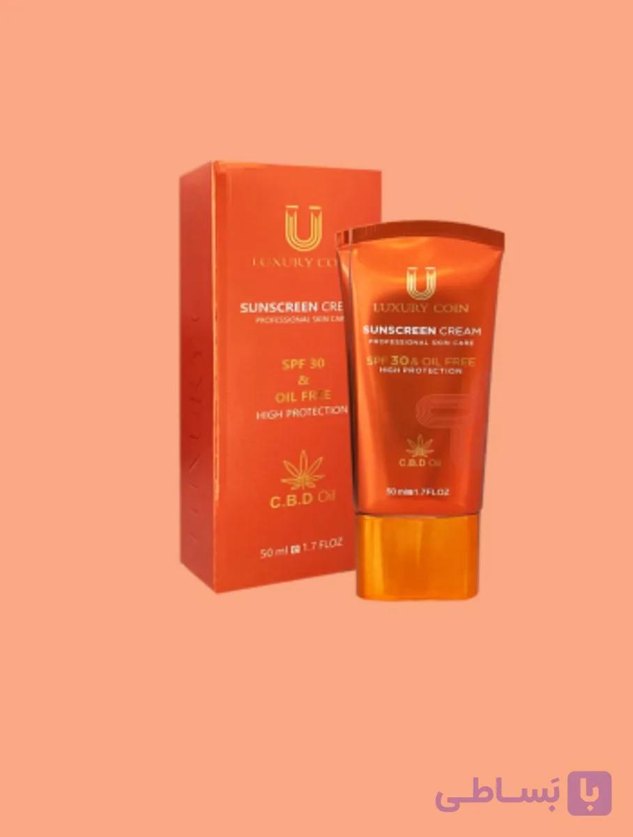 کرم ضد آفتاب spf ۳۰ لاکچری کوین