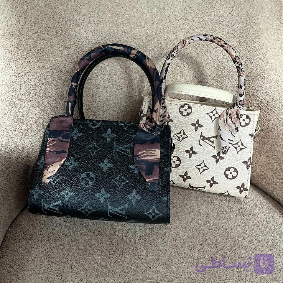 کیف زنانه طرح قوچی با دسته روسری‌دار — تصویر 1