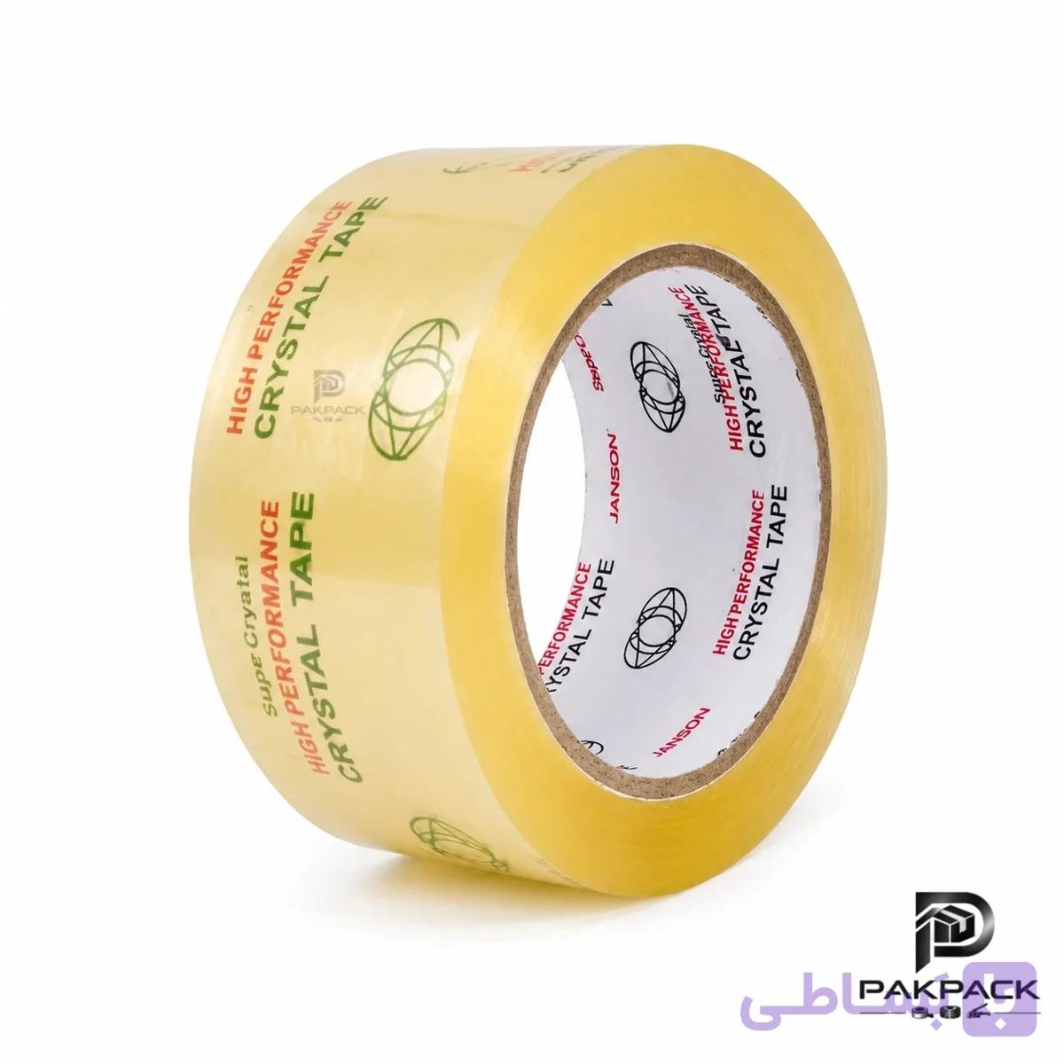 چسب پهن جانسون Janson کریستال شفاف ۹۰ یاردی