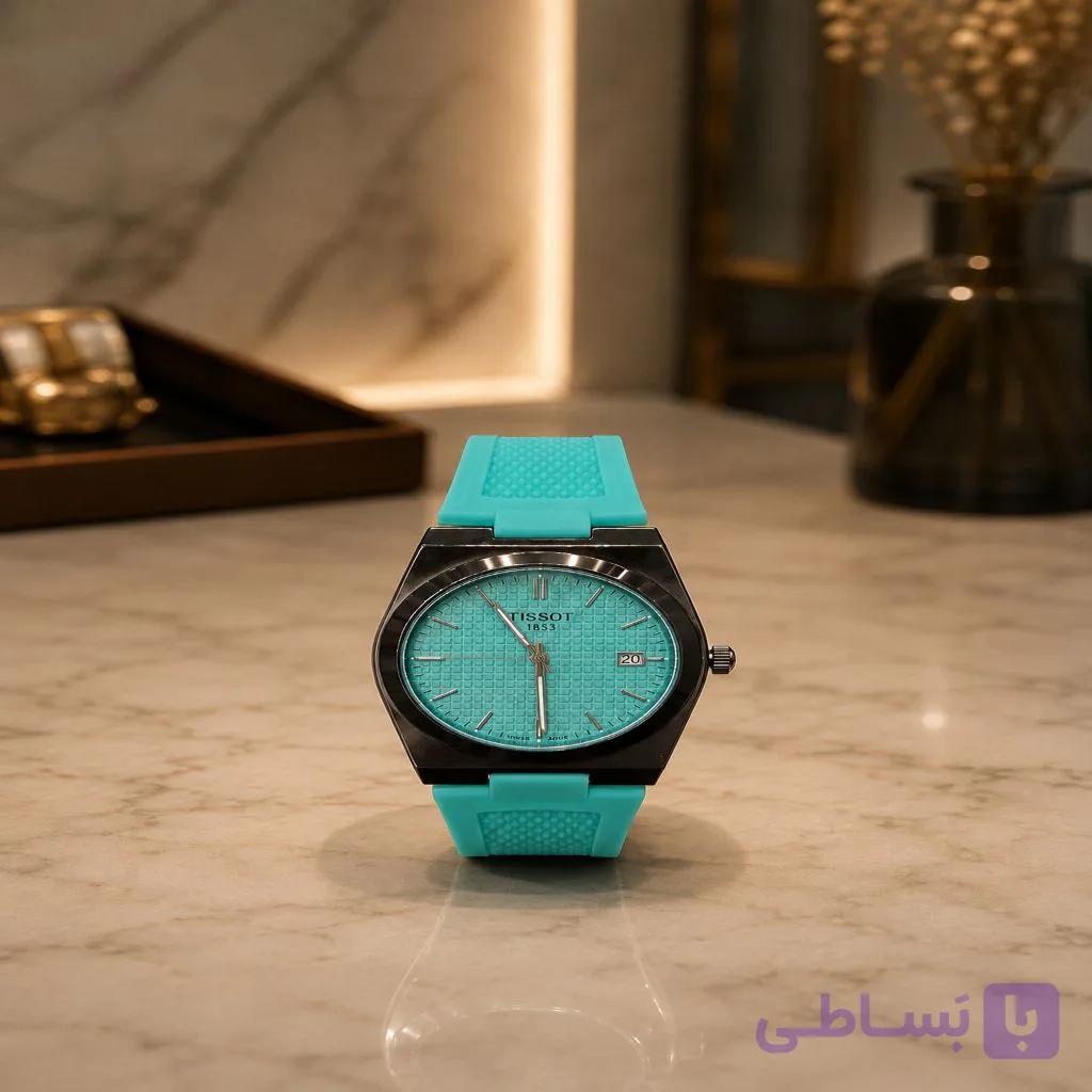 ساعت مردانه تیسوت ابی اسمانی کد 11