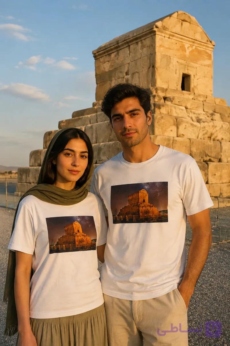 تیشرت طرح آرامگاه کوروش — تصویر 1