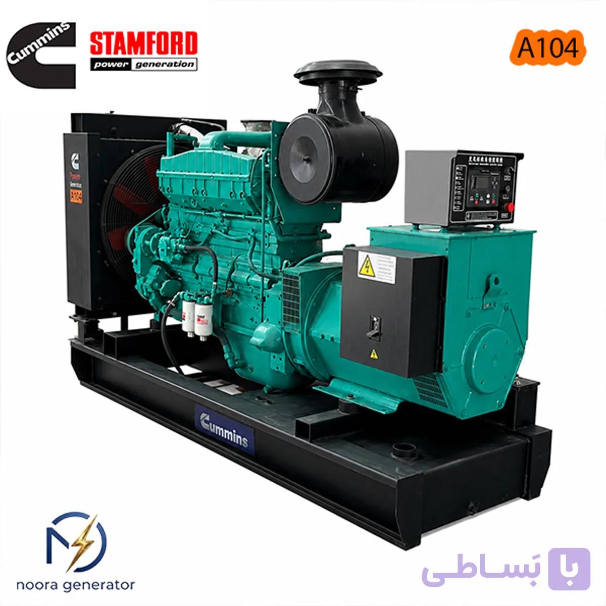 دیزل ژنراتور کامینز 325 کاوا مدل nt855-g1 سوزن روغنی – ژنراتور استامفورد تمام مس اصلی — تصویر 1