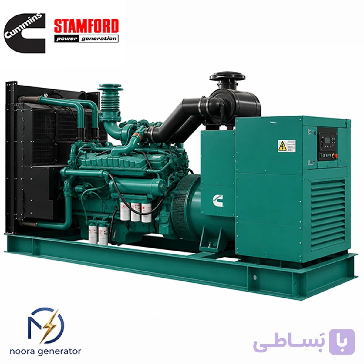 دیزل ژنراتور کامینز 700 کاوا مدل vt28 – ژنراتور استامفورد تمام مس اصلی — تصویر 1