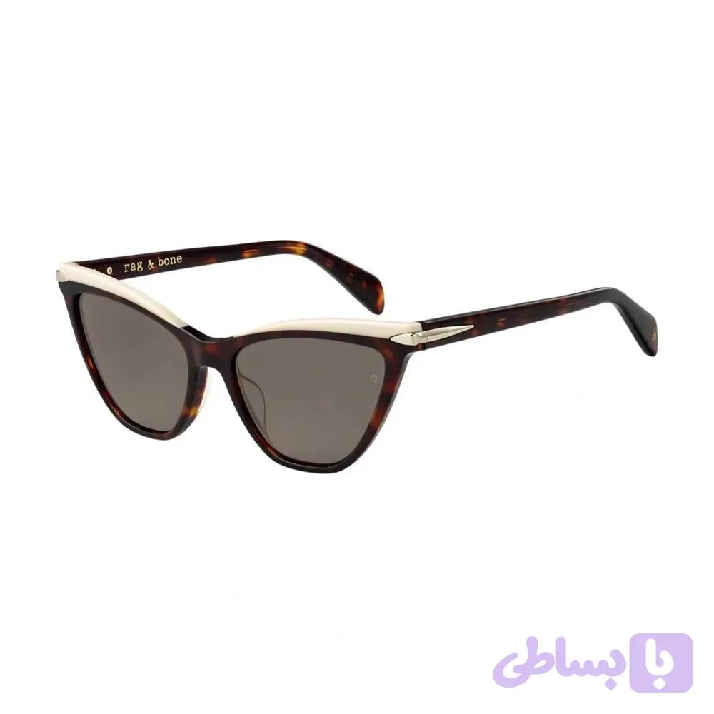 عینک آفتابی زنانه گربه‌ای Rag & Bone RNB1021/S 086 70 هاوانا — تصویر 1