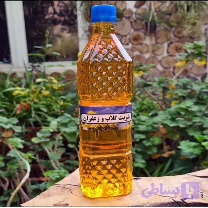 شربت گلاب زعفران