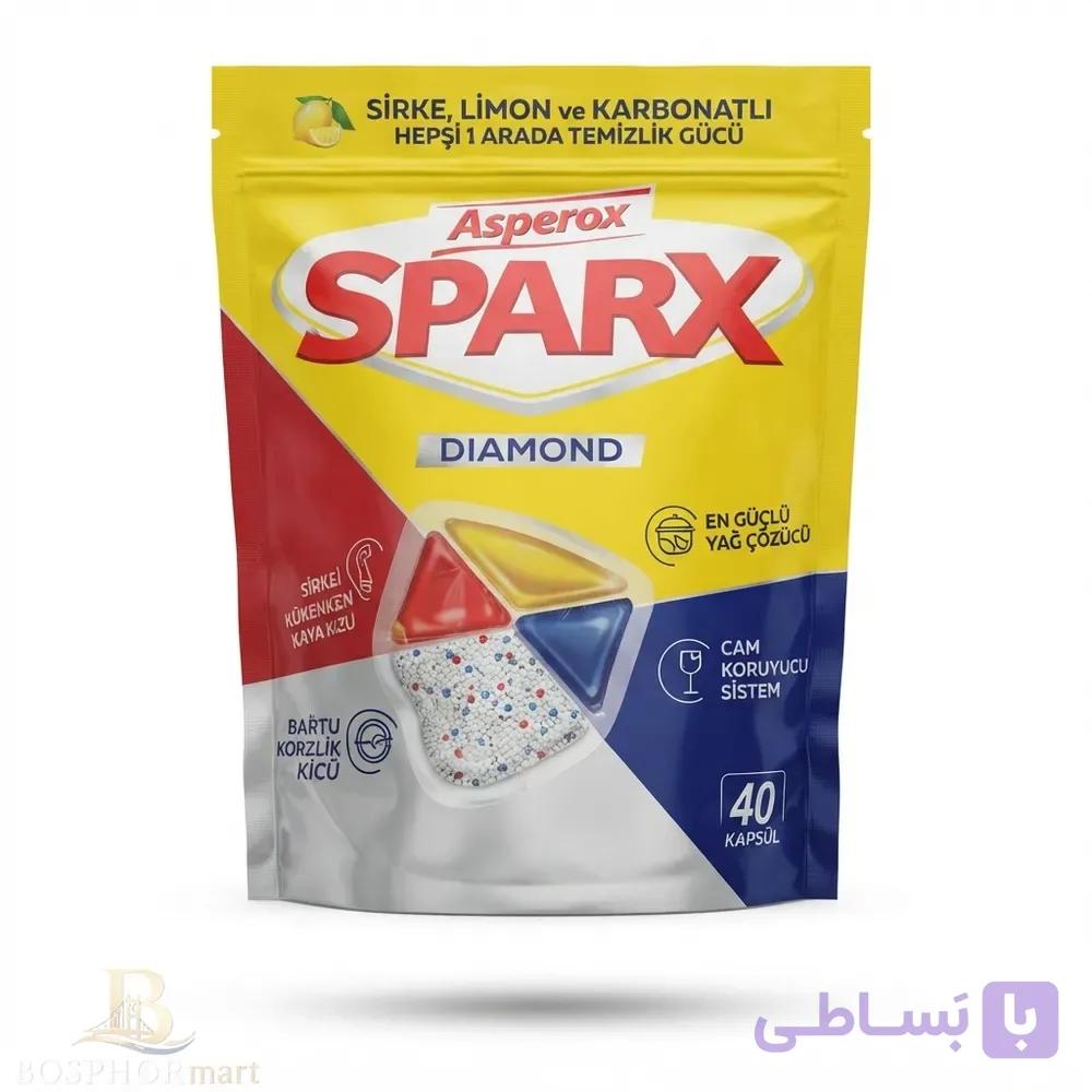 قرص ماشین ظرفشویی مدل Diamond بسته ۳۰ عددی — تصویر 1