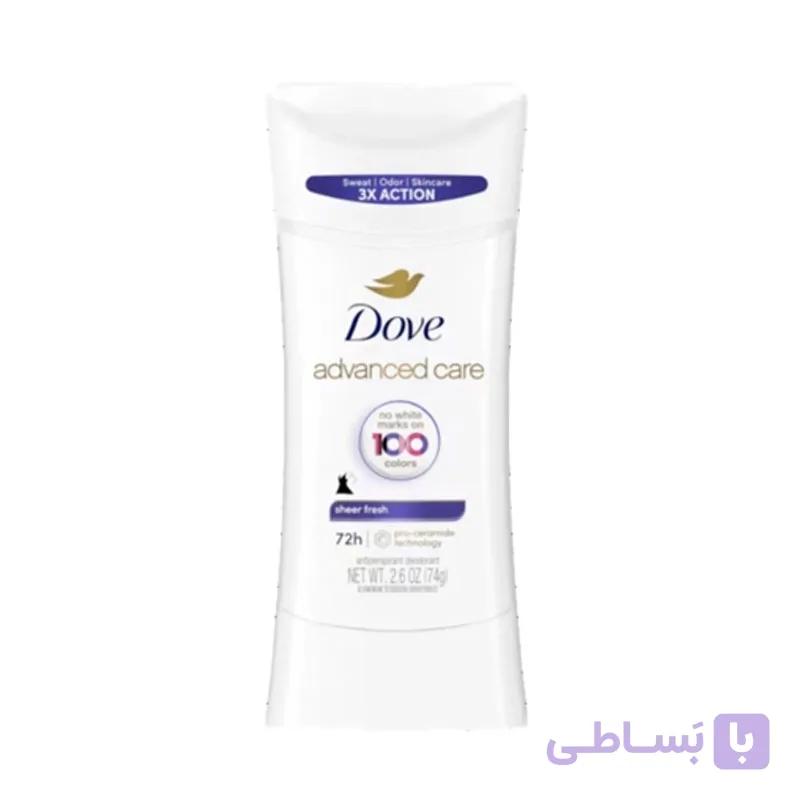 مام صابونی صورتی داو Invisible Dry زنانه مد Advanced Care وزن 74 گرم
