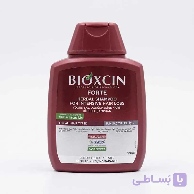 شامپو بیوکسین Forte فورته (قرمز) ضد ریزش شدید مو حجم 300 میل
