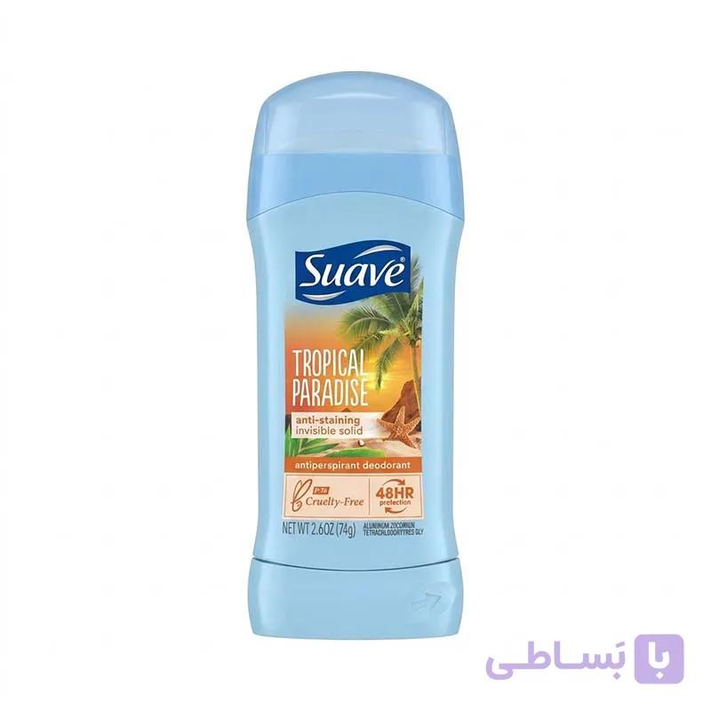 مام صابونی تروپیکال پارادایس سواو Suave مدل Tropical Paradise با حجم 74 گرم