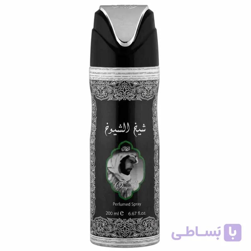 اسپری شیخ الشیوخ مردانه لطافه Sheikh Al Shuyukh اصل امارات حجم 200 میل