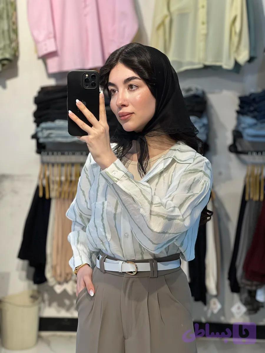 شومیز راه راه رنگی
