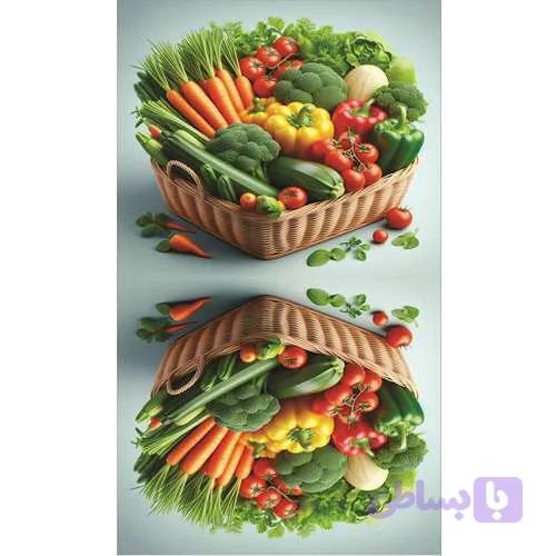 پنل سبزی-آبی آسمانی