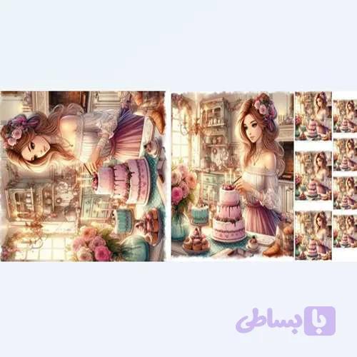 نیم ست جذاب -کیک طبقه ای