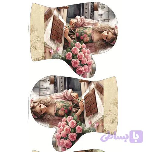 دستکش فر-دختر شکلاتی