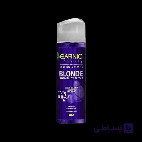 شامپو سیلور ضد زردی مناسب موی بلوند و رنگ شده گارنیک
