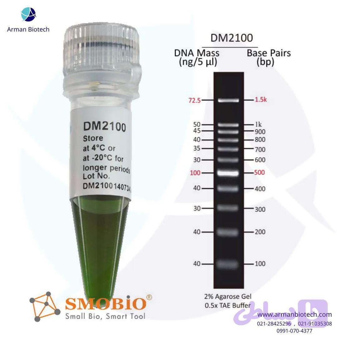 لدر DNA 100bp محصول اسمو بایو، 500μl، کت نامبر DM2100 — تصویر 1