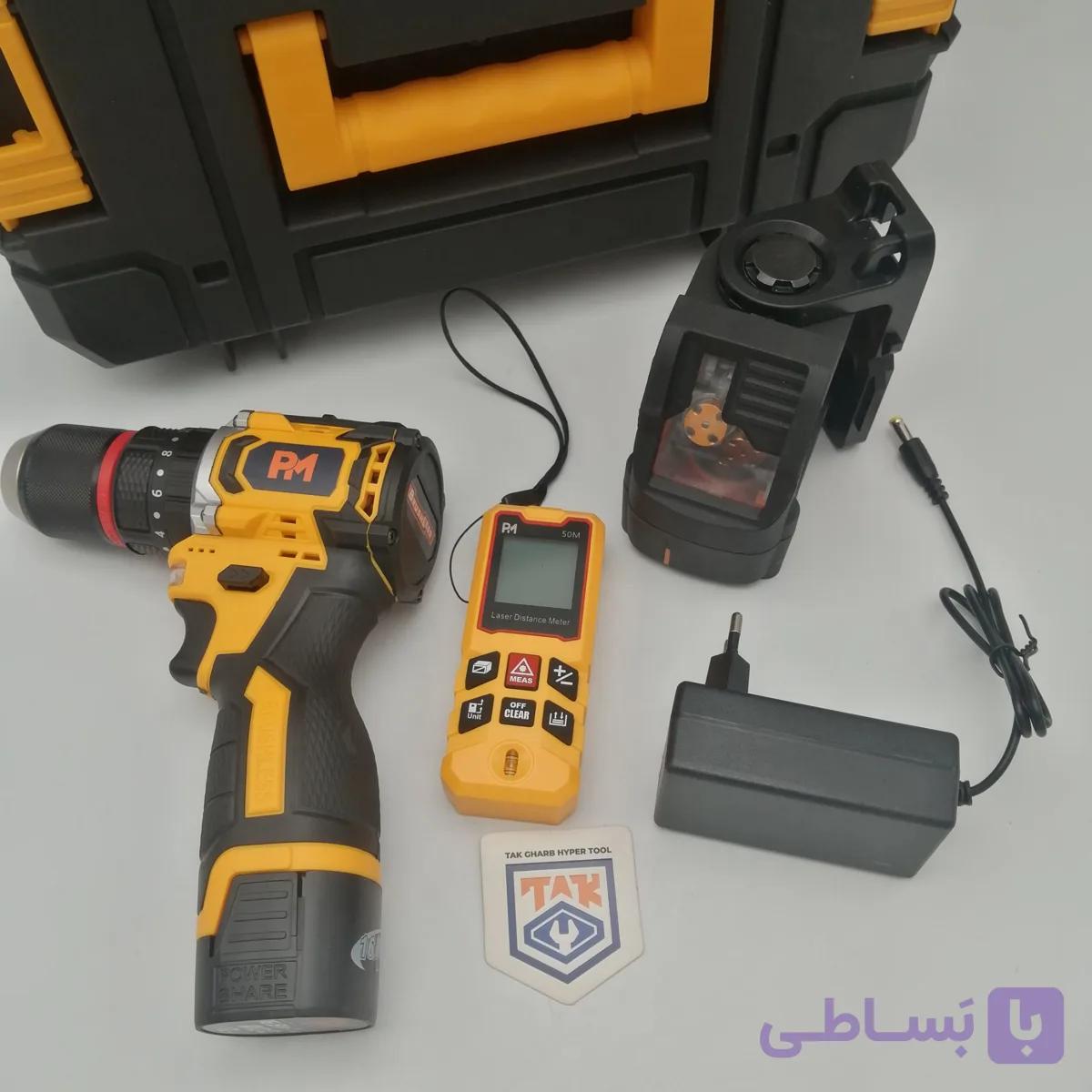 کیت مهندسی 3 دستگاه شارژی از کمپانی PM با متعلقات کامل و کیف BMC مدل DLM — تصویر 1