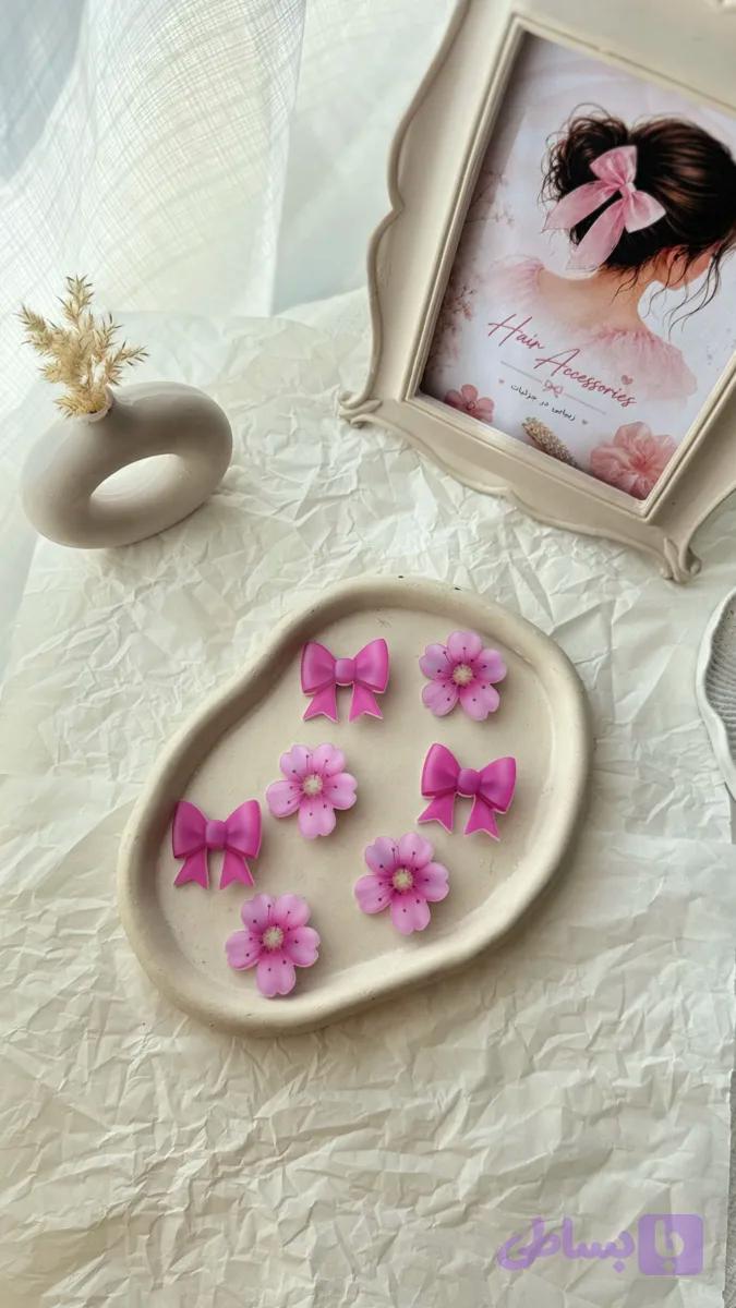 گیره انبری پاپیون و گل