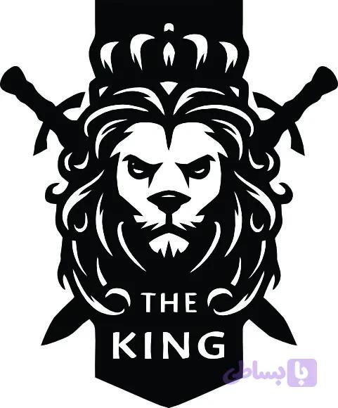 استیکر بدنه خودرو طرح شیر The King | برچسب آفرود 60*30