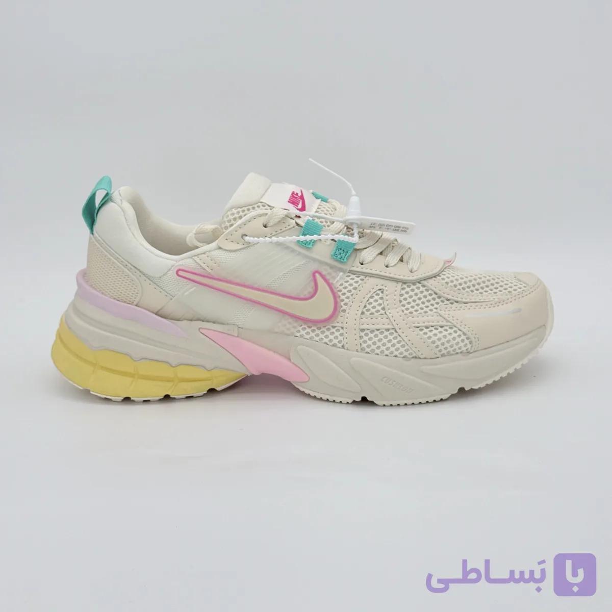 کتونی نایک وی تو کی کرم صورتی | Nike V2K Run Cream/Pink — تصویر 1