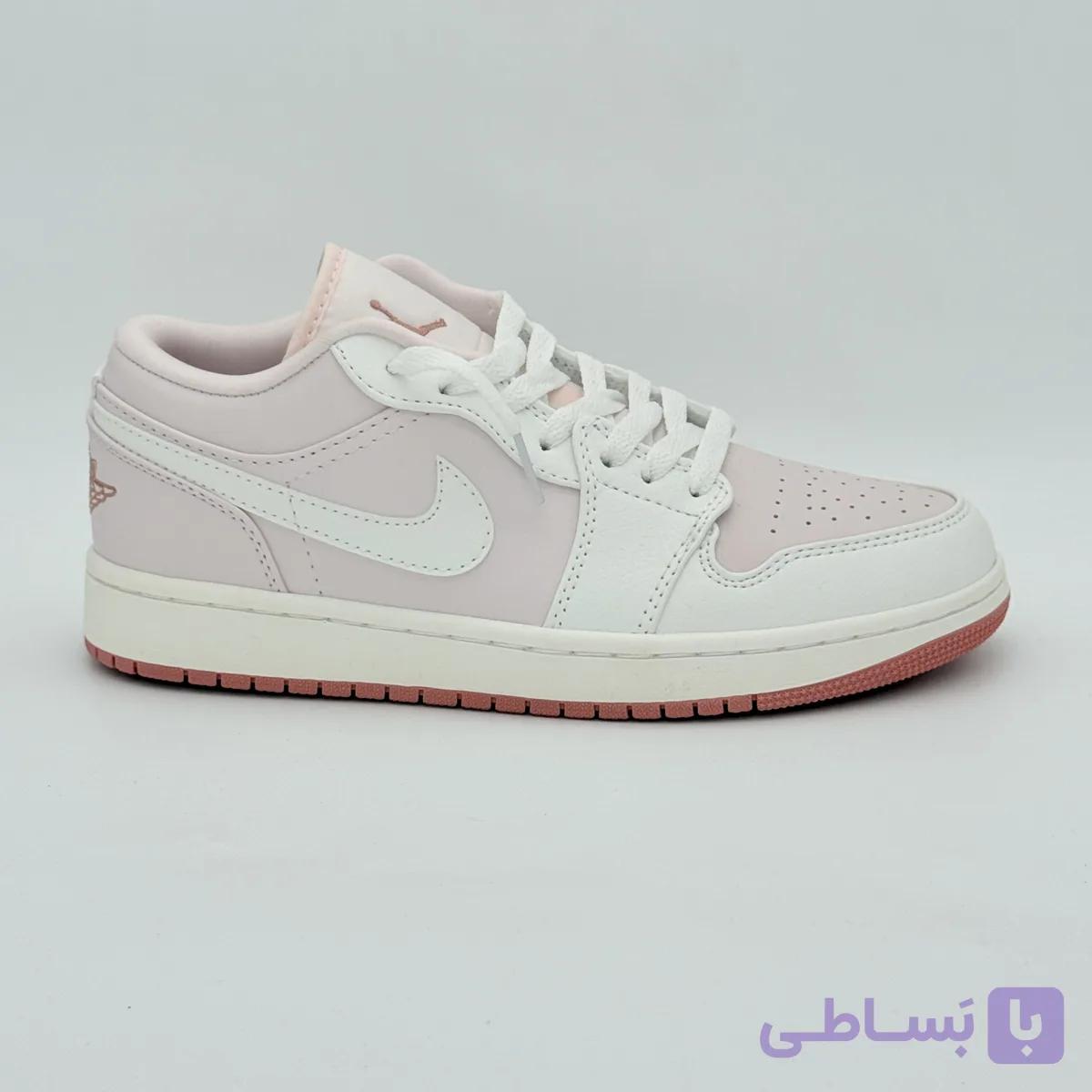 کتونی ایر جردن وان لو صورتی سفید | Air Jordan 1 Low Pink White — تصویر 1