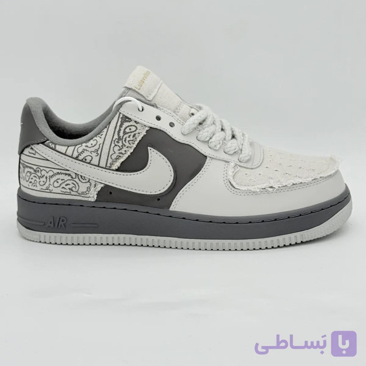 نایک ایر فورس وان بیگ بنگ طوسی | Nike Air Force 1 Big Bang Grey — تصویر 1