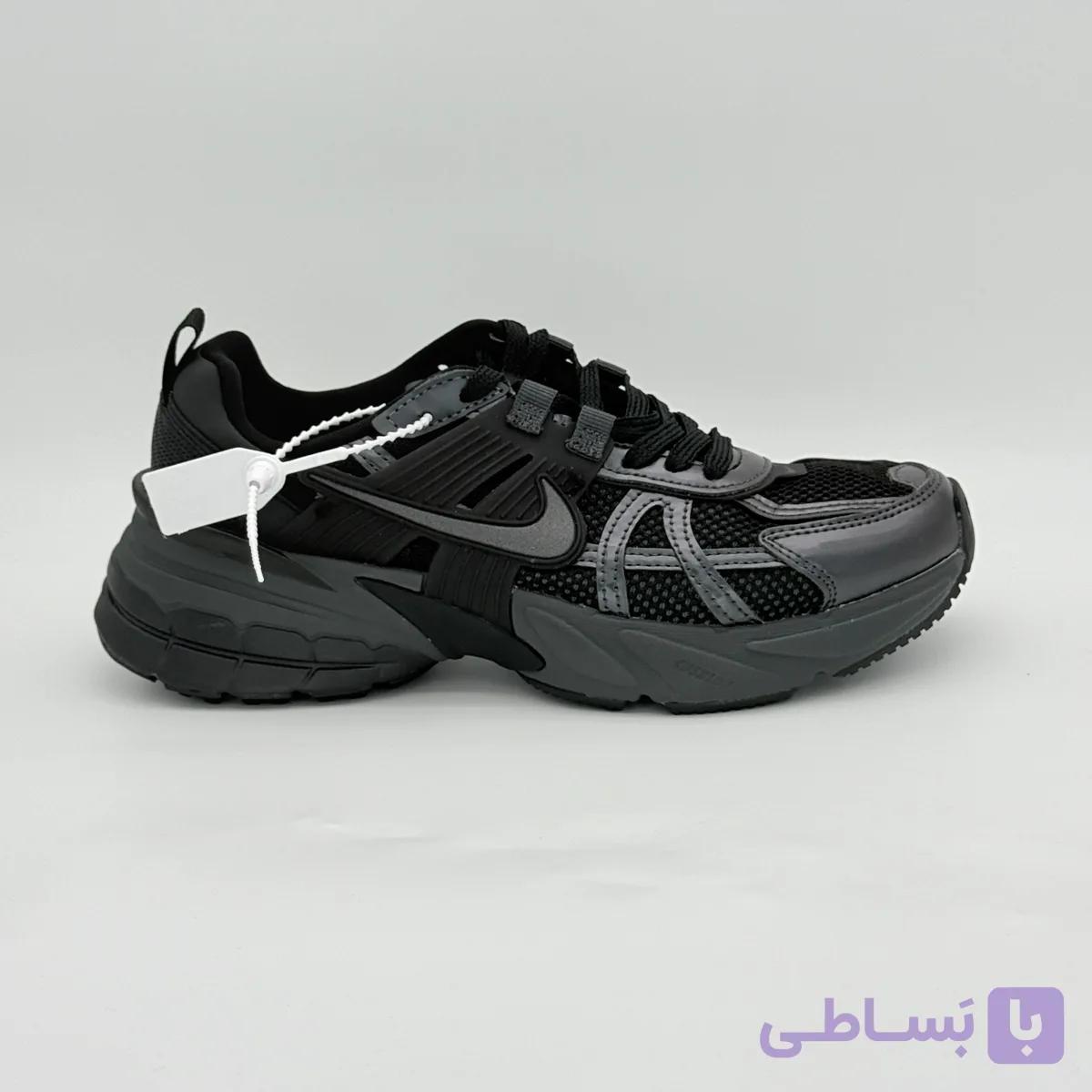 کتونی نایک وی تو کی مشکی دودی تیره | Nike V2K Run Dark Smoke Grey/Black — تصویر 1