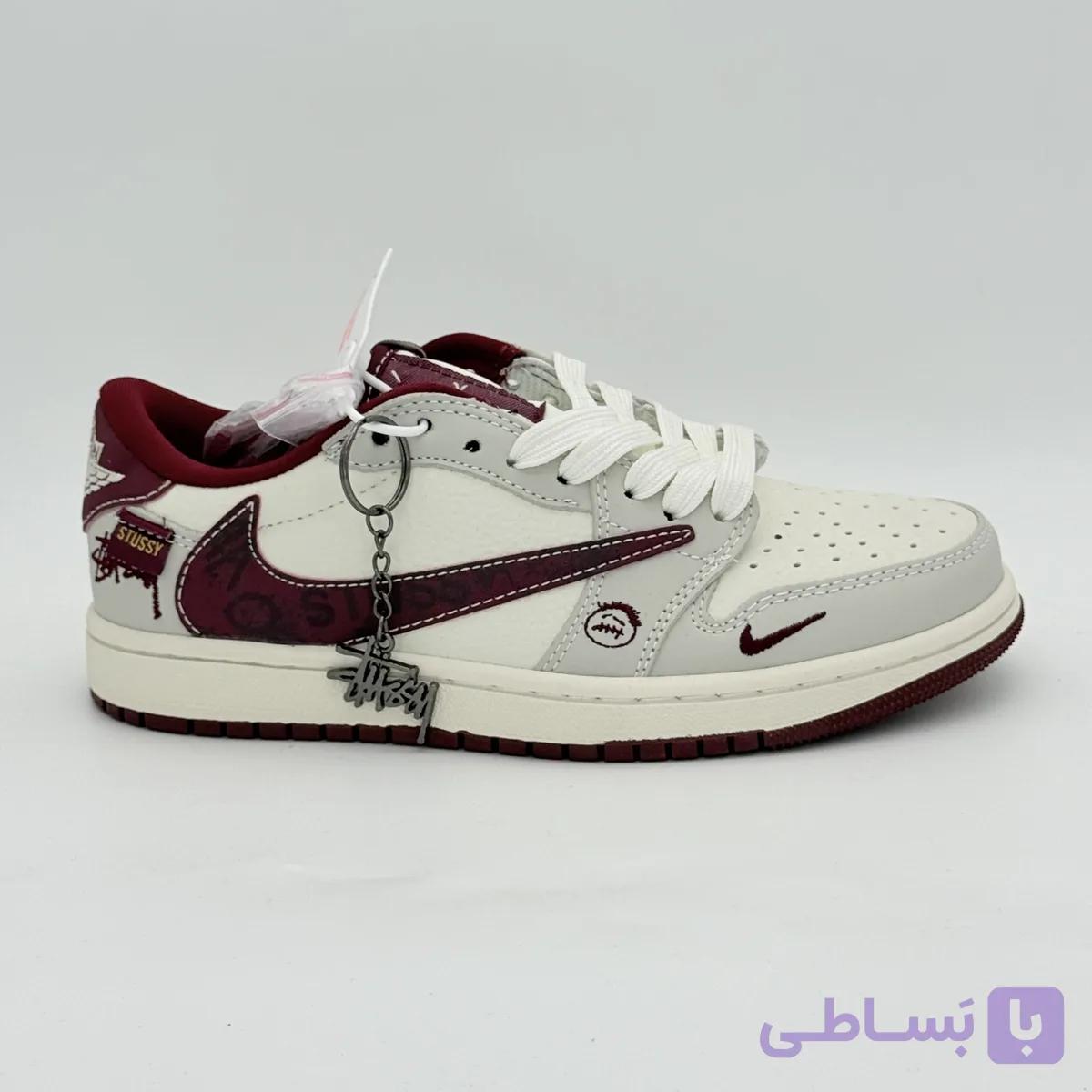 کتونی ایر جردن وان لو تراویس استوسی | Air Jordan 1 Low Travis Scott x Stussy — تصویر 1