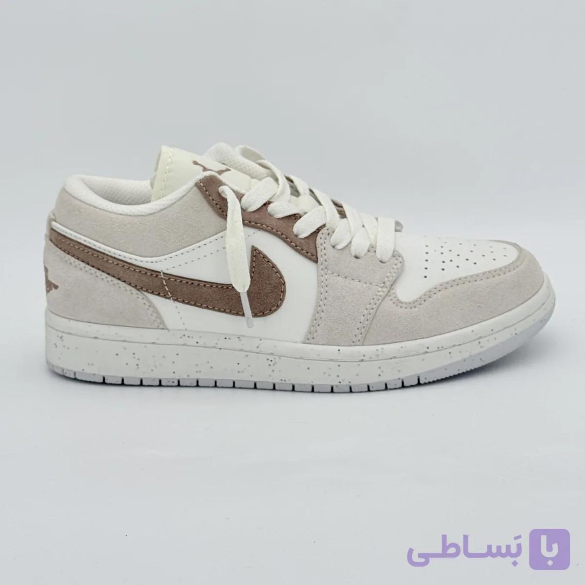 کتونی ایر جردن وان لو کرم قهوه‌ای | Air Jordan 1 Low Cream Brown — تصویر 1