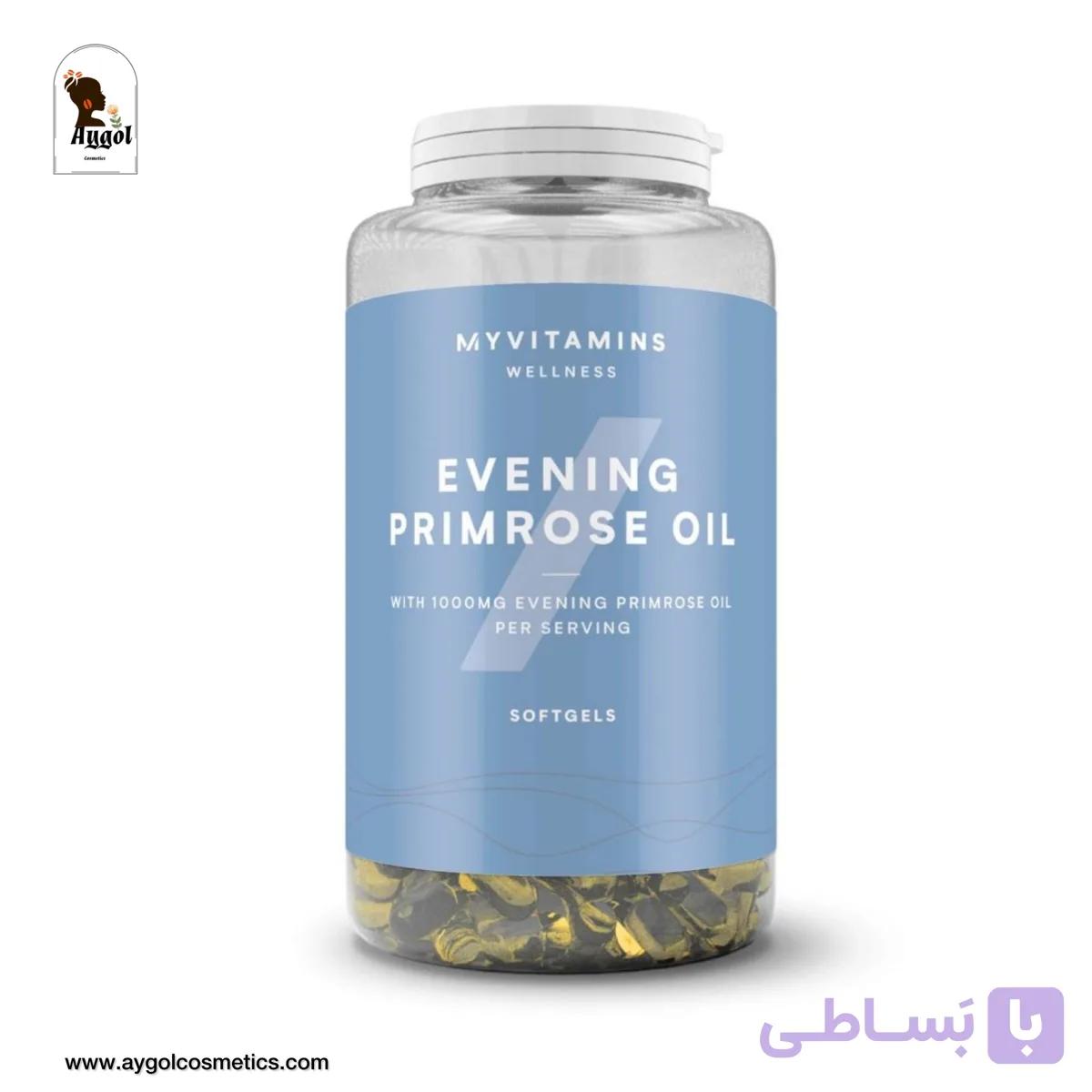 مکمل روغن دانه های گل مغربی مای ویتامینز انگلیس EVENING PRIMROSE OIL MYVITAMINS — تصویر 1