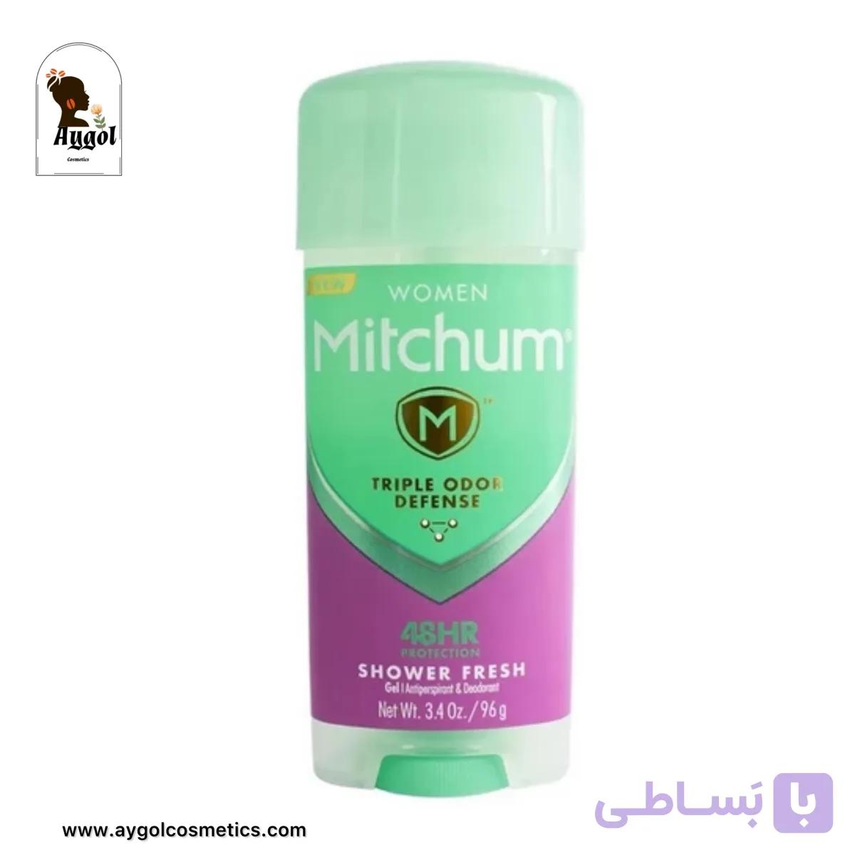 دئودورانت ژلی ضد تعریق زنانه 48 ساعته میچام مدل Shower Fresh Mitchum Women Antiperspirant Deodorant Gel, 48 Hour Protection, Shower Fresh — تصویر 1