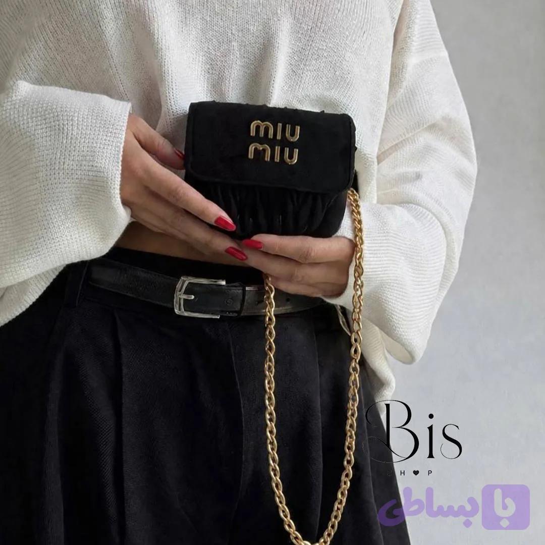 مینی بگ miu miu کد 9010 — تصویر 1