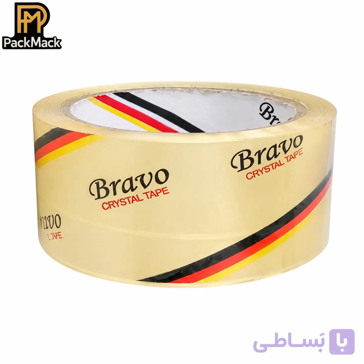 چسب پهن ۵سانتی براوو BRAVO بی صدا طول ۹۰یارد