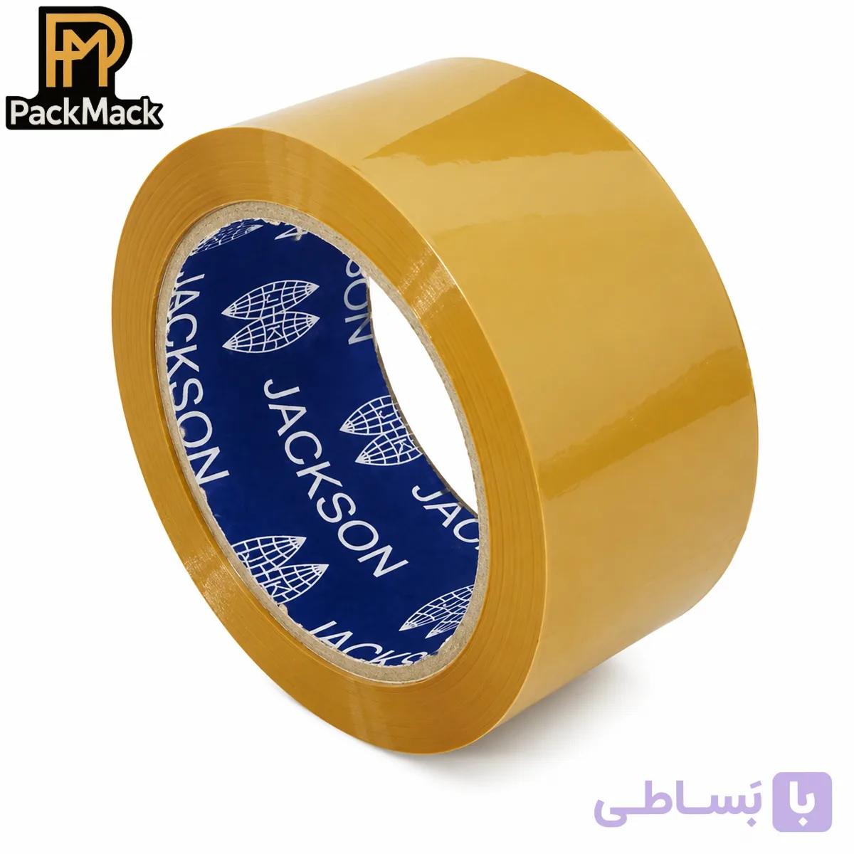 چسب پهن ۵سانتی قهوه ای جکسون JACKSON طول ۹۰یارد