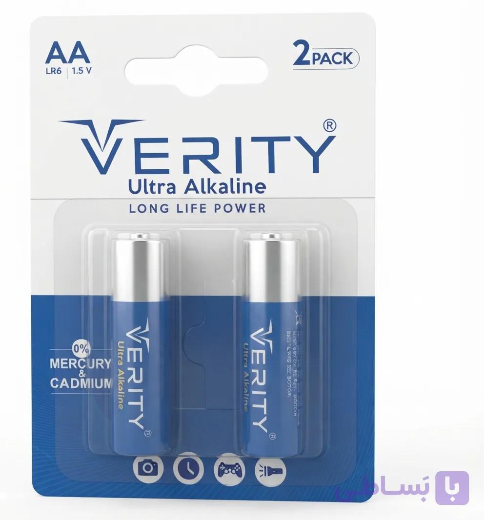 باتری قلمی وریتی مدل LR6-U Ultra Alkaline بسته دو عددی