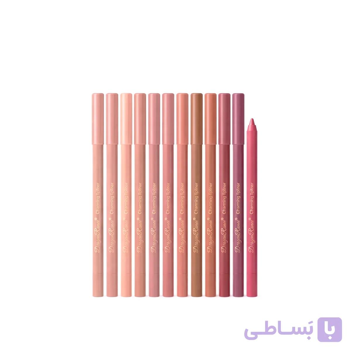 مداد لب دراگون رانی مدل شمعی مجموعه ۱۲ عددی رنگ nude (پایه بلند) — تصویر 1