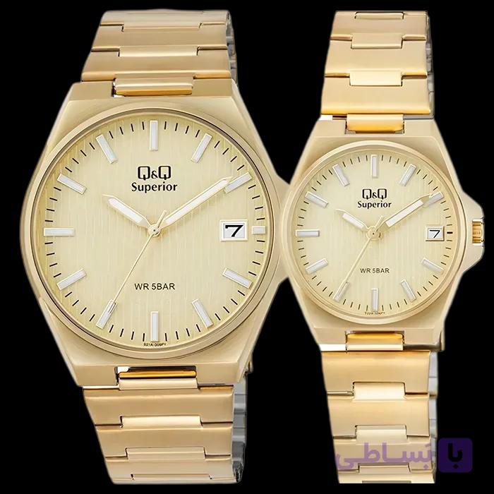 ساعت مچی ست کیو اند کیو کوارتز مدل S21A-006VY و S22A-006PY